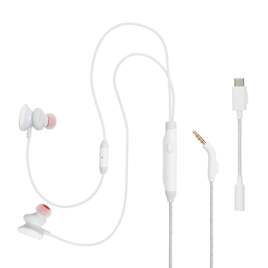 1200130015502 4 Auriculares Gamer In-Ear JBL Quantum 50C Blancos Tipo C con Micrófono - Imagen 4