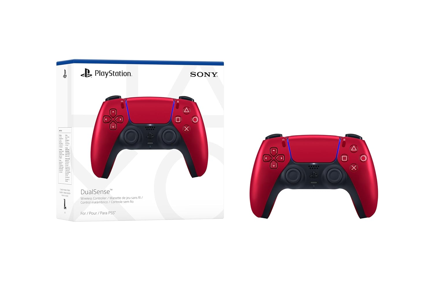 61yl4o-457L._SL1500_ Joystick Gamepad Inalámbrico | DualSense PS5 Rojo | Precisión y Estilo para Gamers - Imagen 2