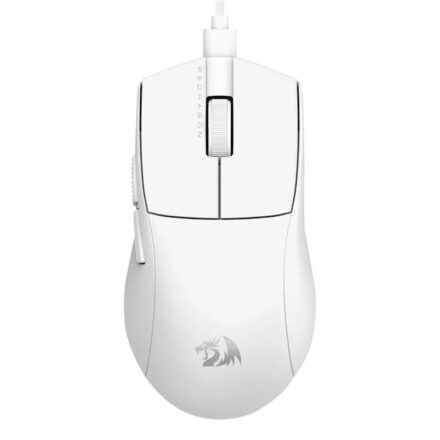 Mouse Gamer | Redragon King 1K M724W Blanco | Cable USB | Hasta 12 400 DPI | 42 g Ultraligero Mouse Gamer | Redragon King 1K M724W Blanco | Cable USB | Hasta 12 400 DPI | 42 g Ultraligero