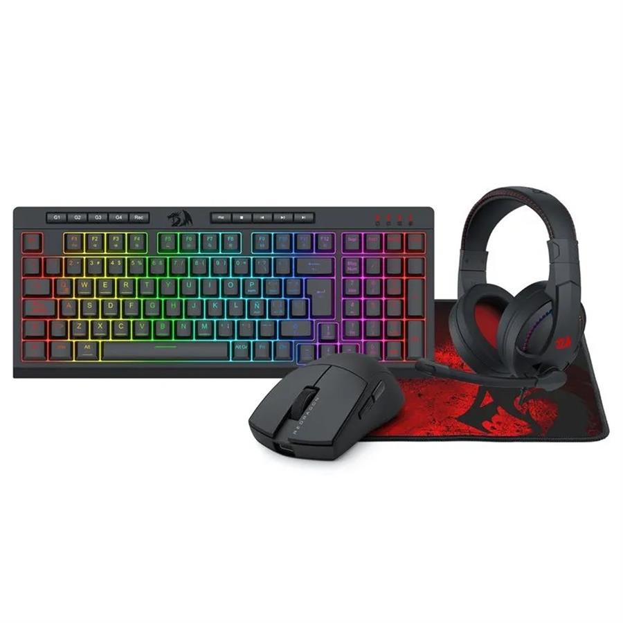 6950376728739 1 Combo Gamer | Redragon 4 en 1 S147-SP | Teclado K515RGB + Mouse M724 + Auriculares H211 + Pad P016 | RGB | Alta Precisión | USB