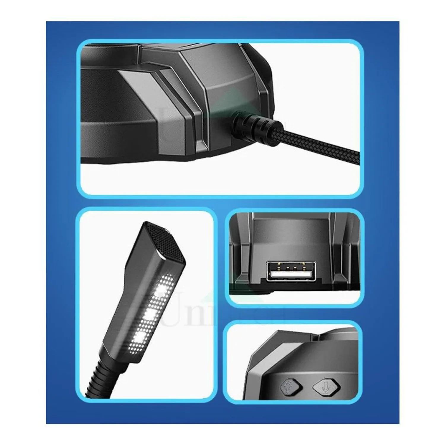 w=1500,h=1500,fit=pad (1) Micrófono de Escritorio | HP | DHP-1100C | con Luz LED y Conexión USB - Imagen 4