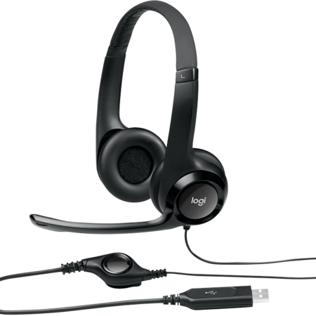 Auricular Logitech H390 con Micrófono USB | Negro | 981-000014