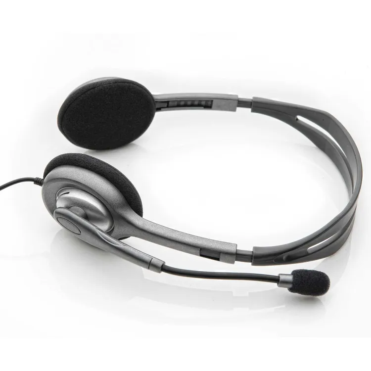 097855114976 2 Auriculares Logitech H111 | Negro | Jack 3.5 mm | Micrófono Rotativo | 981-000612 - Imagen 2