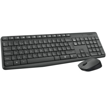 Combo Teclado + Mouse Inalámbrico | Logitech MK235 Wireless Keyboard and Mouse Combo | 2.4 GHz | USB Nano Receptor | Negro