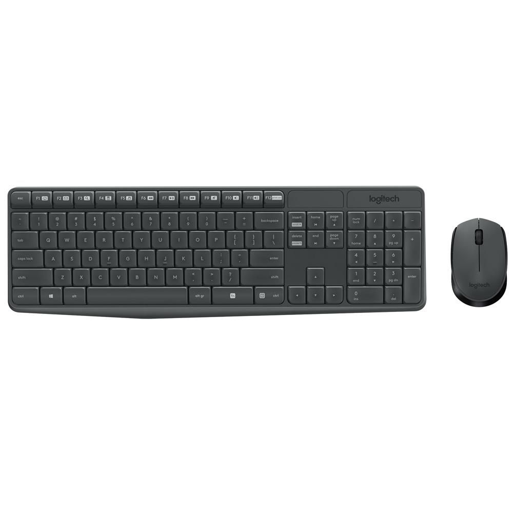 097855120199 2 Combo Teclado + Mouse Inalámbrico | Logitech MK235 Wireless Keyboard and Mouse Combo | 2.4 GHz | USB Nano Receptor | Negro - Imagen 2