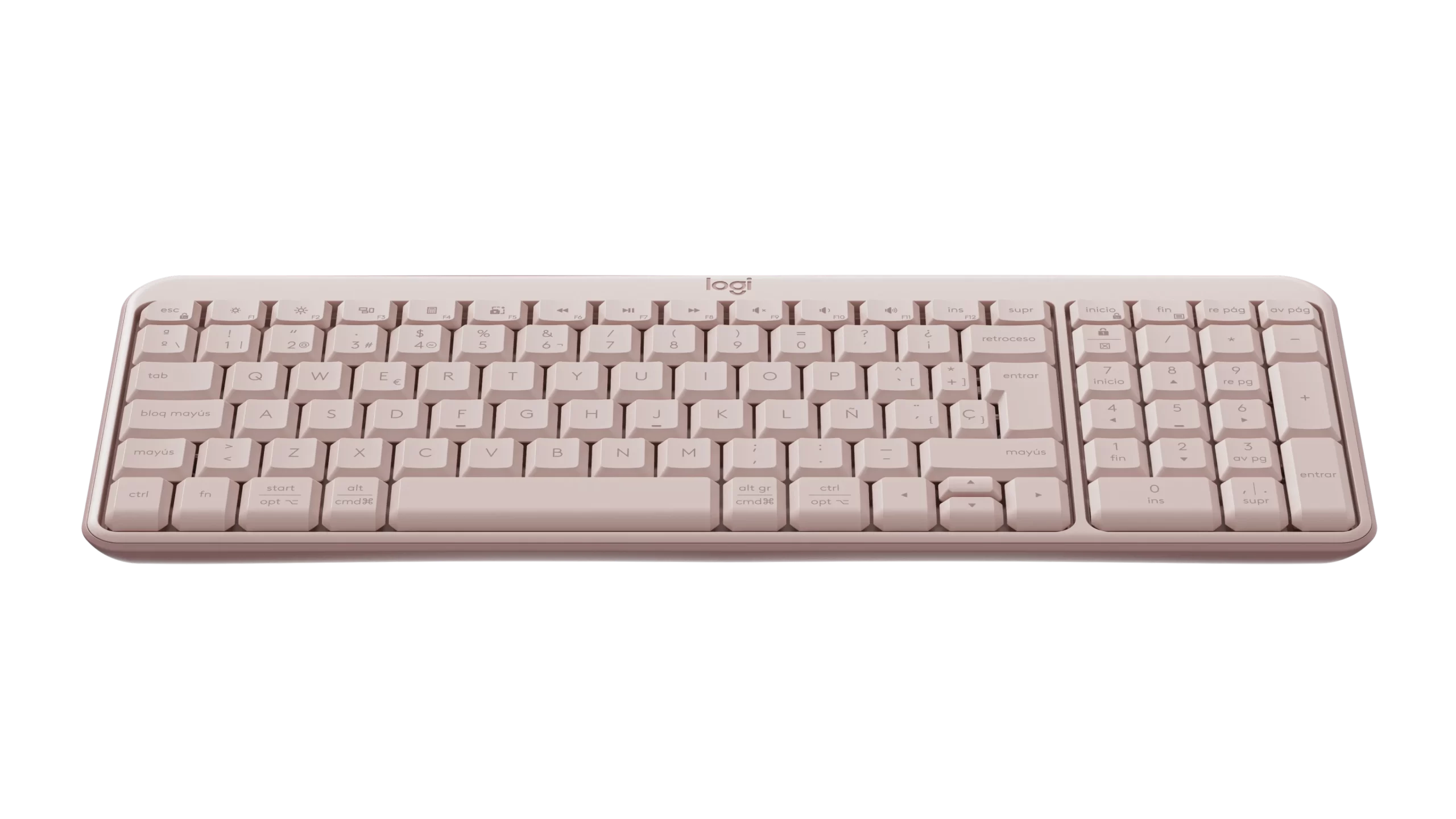 097855204790 3 Teclado Inalámbrico | Logitech K250 Wireless Keyboard Rosa | Bluetooth LE / 2.4 GHz | Layout Español | Compacto