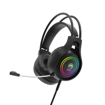 Auriculares Gamer | Marvo HG8921 Tactic 30 | USB | RGB | 50 mm | Micrófono Omnidireccional | Negros