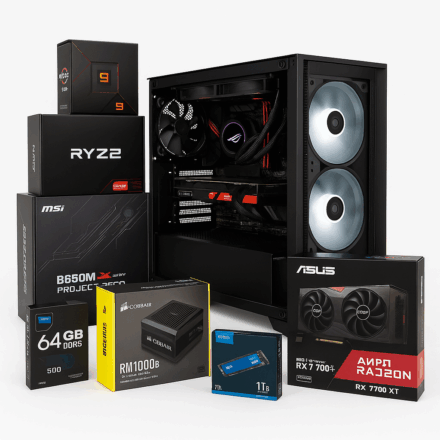 PC Gamer Ryzen 9 7950X | RX 7700 XT 12GB | 32GB DDR5 | SSD 1.5TB NVMe Pro