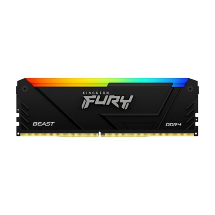 Memoria RAM Kingston Fury Beast RGB 32GB DDR4 3200MHz UDIMM | Alto Rendimiento y Estilo Gamer – KF432C16BB2A/32