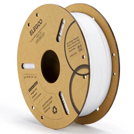 Filamento PLA Elegoo 1.75mm Blanco 1kg – Impresión 3D Precisa