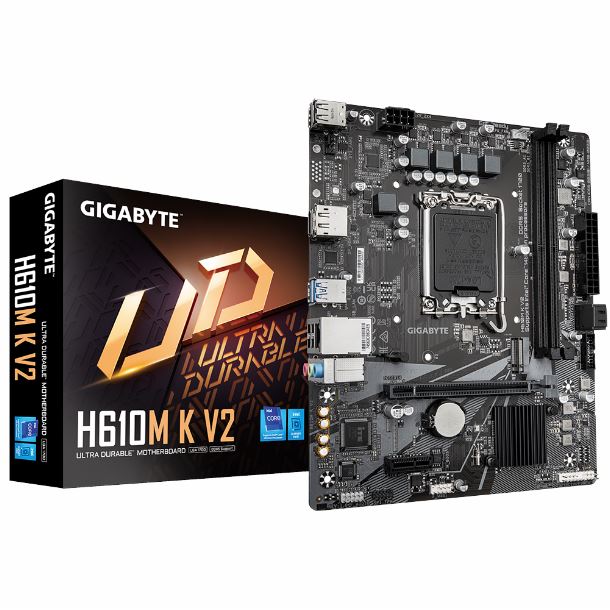 mother-gigabyte-h610m-k-v2-ddr5-s1700-0 Motherboard Gigabyte H610M K | LGA1700 | Intel H610 | DDR4 | mATX