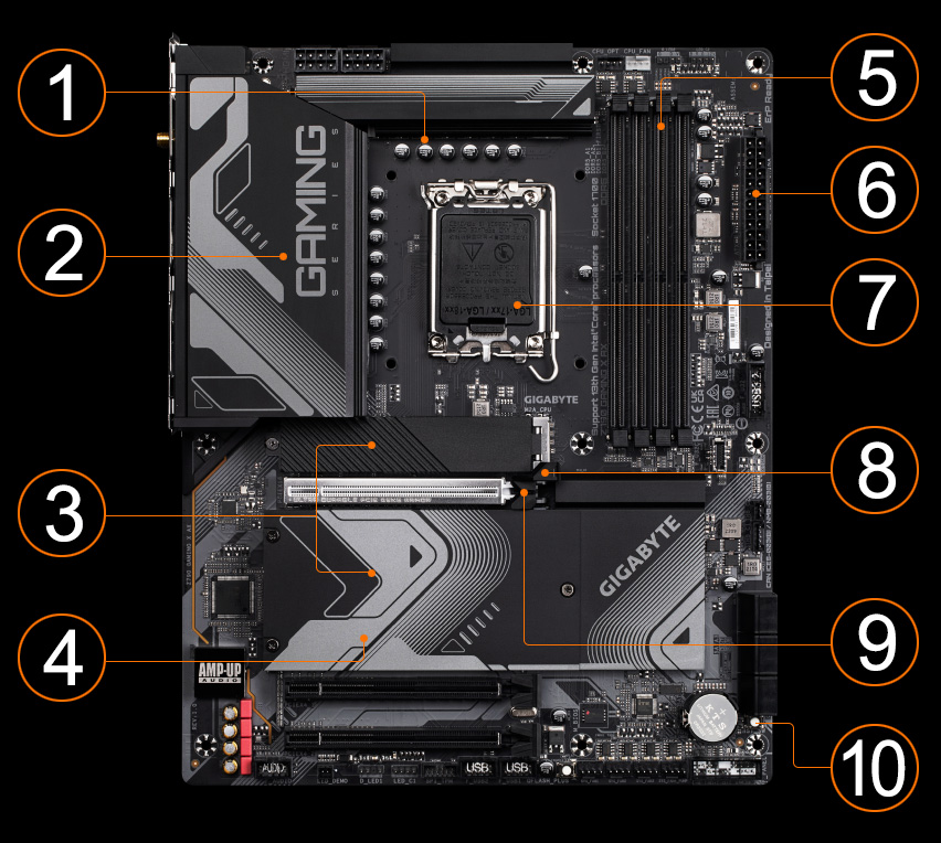specsmall01 Gigabyte Z790 Eagle AX LGA1700 DDR5 PCIe 5.0 WiFi 6E ATX - Imagen 3
