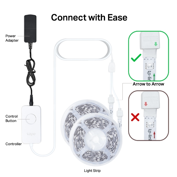 02_Tapo_L900-10_normal_20230106010300n Tira LED Smart TP-Link Tapo L900-10 | WiFi | 10m RGB | Alexa/Google | App - Imagen 9