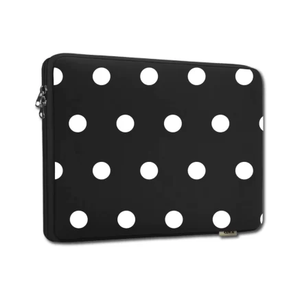 Funda para Tablet CDTEK 10” | Neoprene | Lunares Blancos | Cierre Seguro