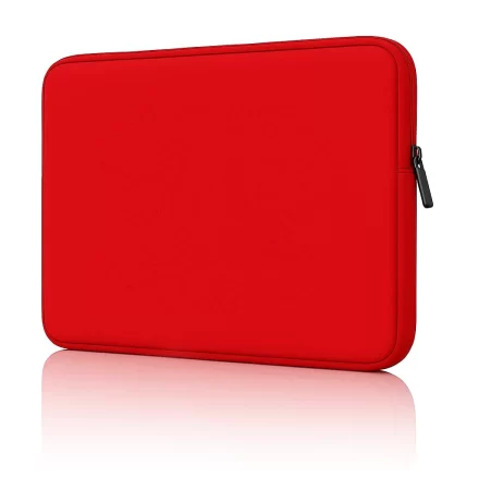 Funda para Notebook CDTEK 17” Roja | Neoprene Protectora | Doble Cierre