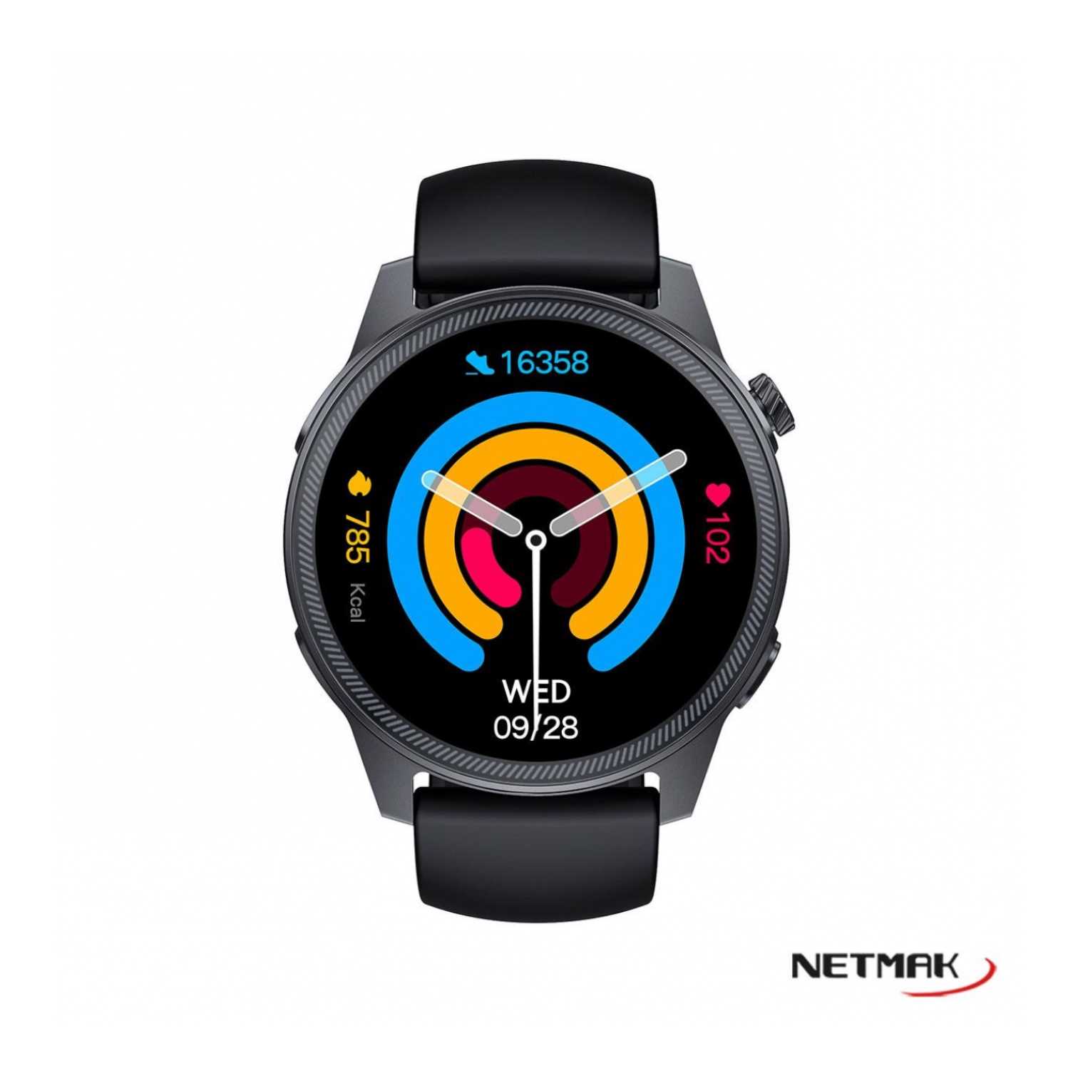 24857-1 Reloj Smartwatch Netmak Energy AMOLED 1.43” | BT 5.3 | IP68 | Negro | NM-ENERGY - Imagen 2