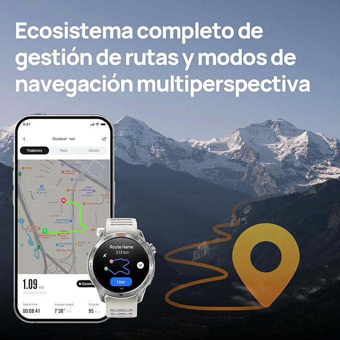 71M7MhCGVSL._AC_SX679_ Smartwatch Mibro GS Pro Beige | AMOLED 1.43” | GPS Multisatélite | 5ATM | Llamadas BT - Imagen 2