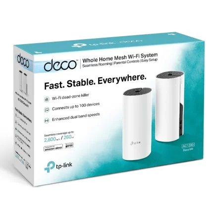 Sistema Mesh TP-Link Deco M4 (2-Pack) | AC1200 Dual Band | Roaming