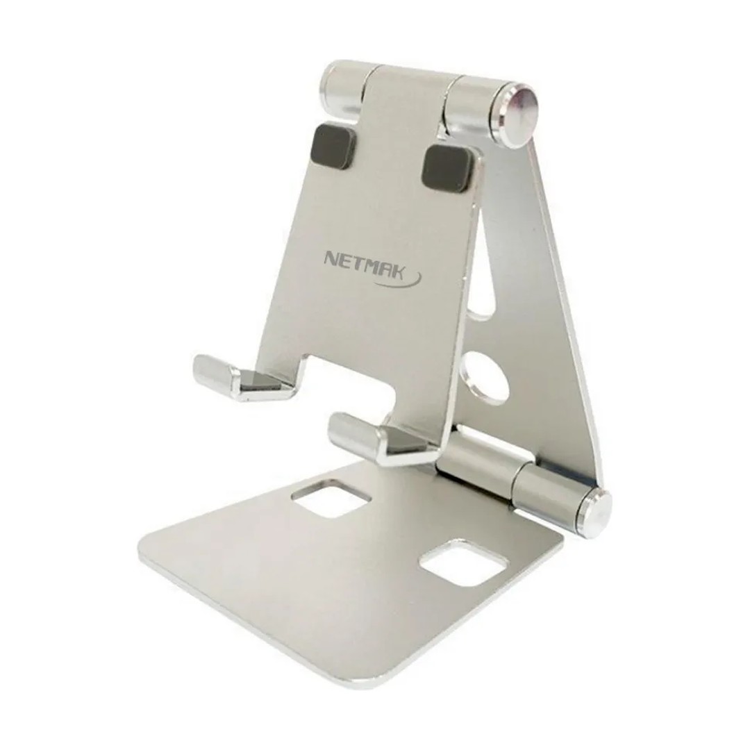 D_NQ_NP_2X_842926-MLA74678452939_022024-F_1080 Soporte para Celular Netmak NM-HC54 | Aluminio | Ángulo Regulable | Antideslizante | Escritorio