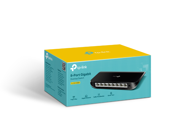 TL-SG1008D(UN)-Package_normal_20220418012327w Switch TP-Link TL-SG1008D | 8 Puertos Gigabit 10/100/1000 | Plug & Play | Green