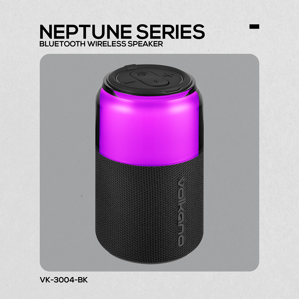 VK-3004-BK-6 Parlante Bluetooth Portátil Volkano Neptune 10W Negro | VK-3004-BK - Imagen 6