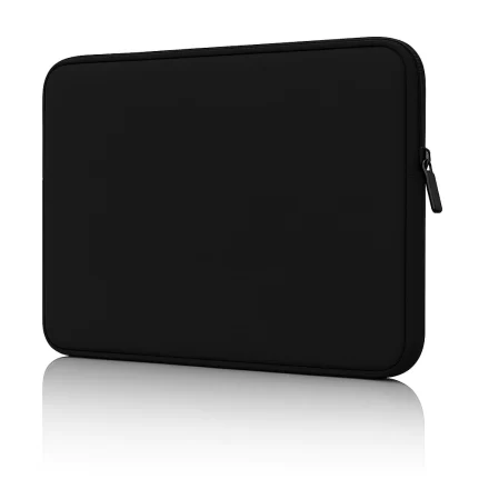 Funda Porta Notebook CDTEK 14″ Neoprene Negra | Funda Protectora | Doble Cierre Seguro