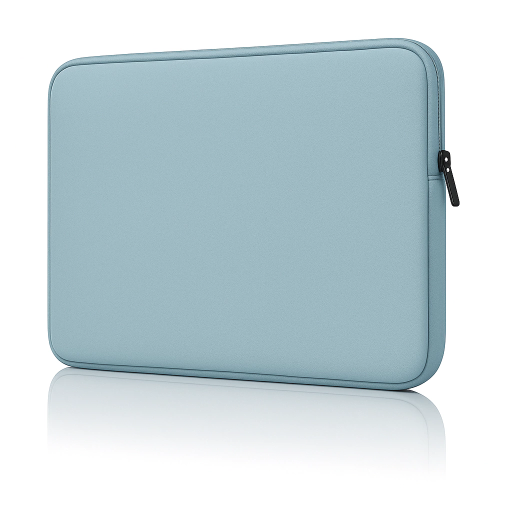 funda-celeste1-83a41a3677e74fe2eb17585532865617-1024-1024 Funda para Notebook CDTEK 15.6" Celeste | Neoprene Protectora | Cierre Doble Seguro