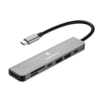 hub-volkano-expand-series-7-in-1-type-c-hub Hub Multipuertos 7 en 1 Volkano Expand USB-C | VK-20236-BK
