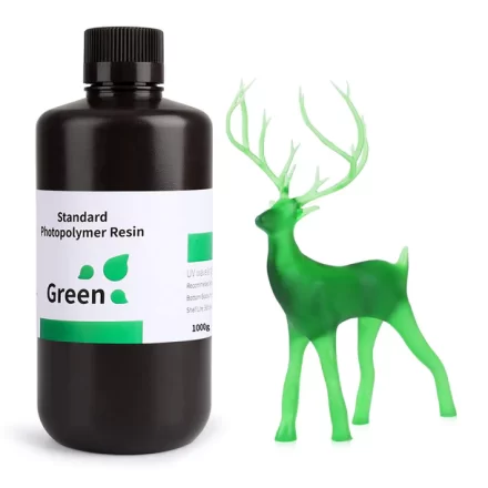 Resina ELEGOO Standard 1Kg Verde Transparente 405nm (Clear Green) | LCD MSLA DLP | 50.103.0088