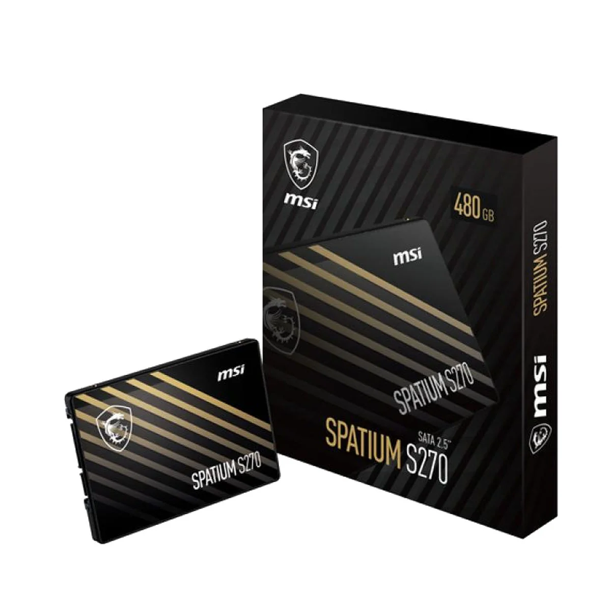 MSI-Disco-SSD-480Gb-SATA-Spatium-S270 Disco SSD MSI Spatium S270 480GB 2.5" SATA III | 500MB/s | 3D NAND