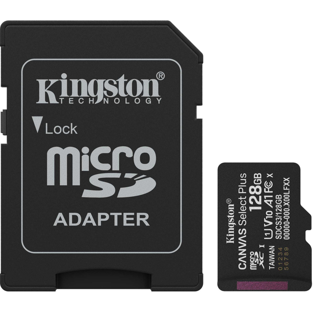 Micro-SD-Kingston-6-1000x1000 (1) Memoria Micro SD Kingston Canvas Select Plus 128GB | 150MB/s | C10 | SDCS3/128GB - Imagen 3