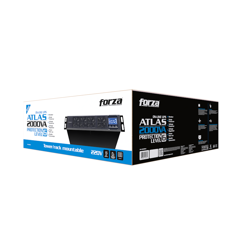 FDC-2022RB-I_Box_01 UPS Online Rack Forza 2K 2000VA/1800W Doble Conversión - Imagen 6