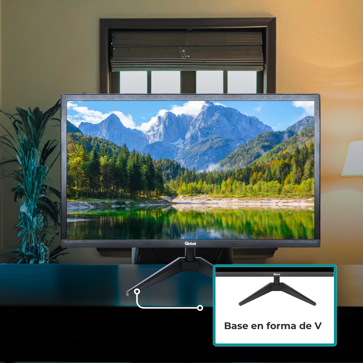 9-24-1 Monitor Global 27" Full HD HDMI 60Hz para Oficina y Trabajo - Imagen 9