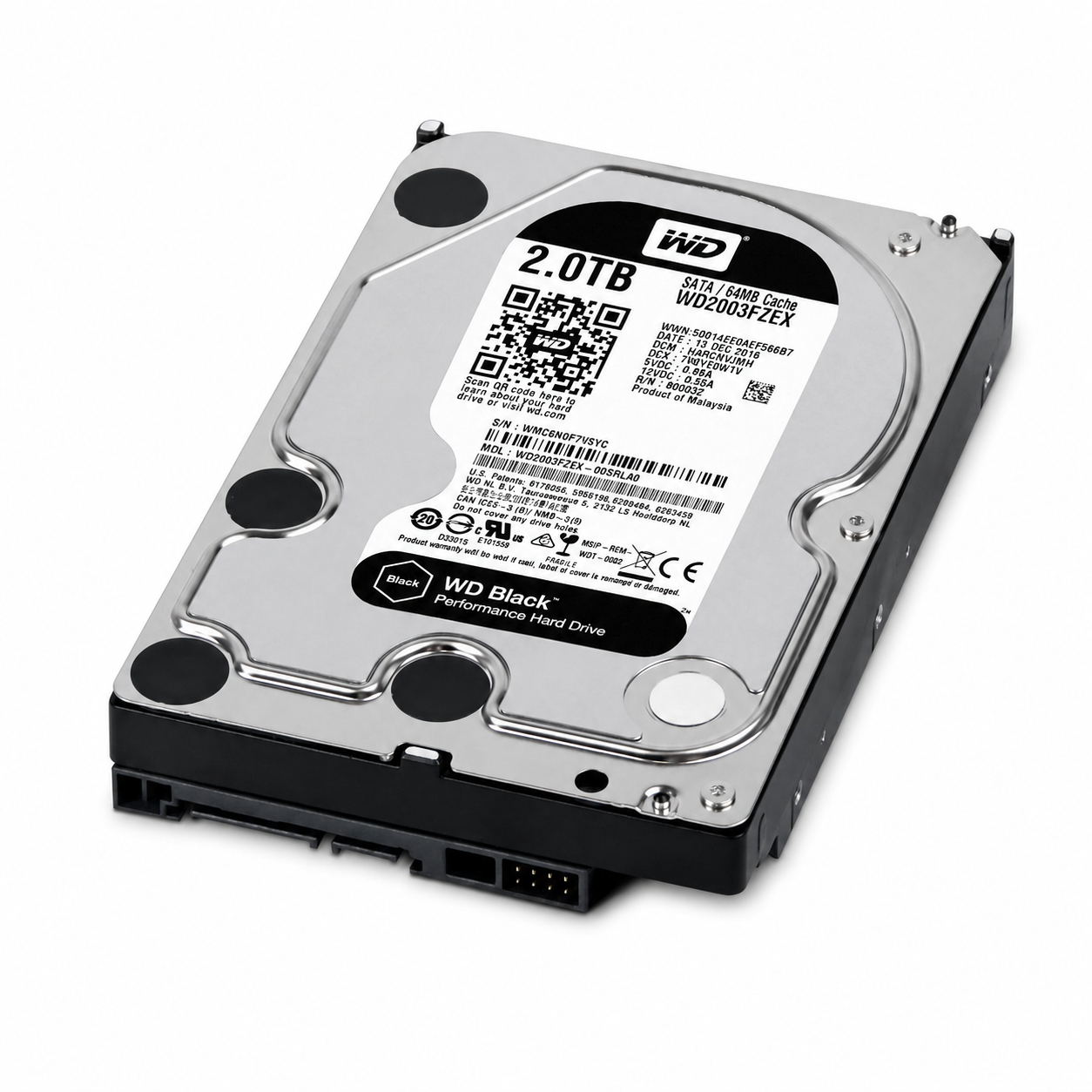 disco duro interno western digital black 2tb 3.5" sata 7200rpm wd2003fzex disco duro interno western digital black 2tb 3.5" sata 7200rpm wd2003fzex
