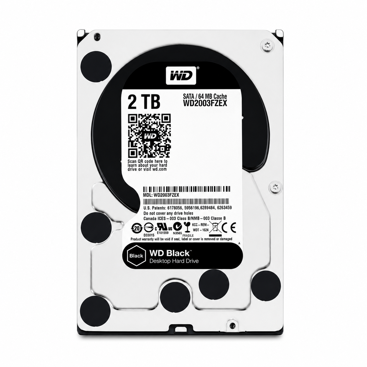 disco duro interno western digital black 2tb 3.5" sata 7200rpm wd2003fzex disco duro interno western digital black 2tb 3.5" sata 7200rpm wd2003fzex