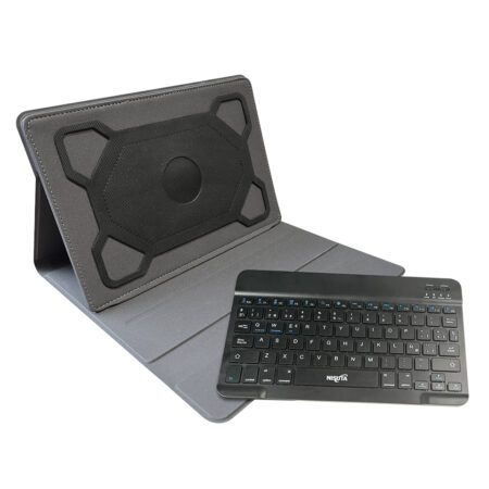 Funda con Teclado Bluetooth Nisuta 9″ a 10.1″ Negro NSFUTE910B