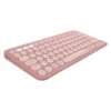 teclado inalámbrico logitech pebble keys 2 k380s rosa bluetooth