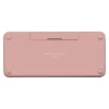 teclado inalámbrico logitech pebble keys 2 k380s rosa bluetooth