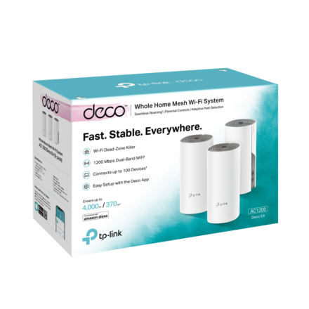 Sistema Mesh Tp-Link Deco E4 (3-Pack) AC1200