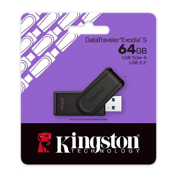 pen drive kingston exodia s 64gb usb 3.2 gen1 negro pen drive kingston exodia s 64gb usb 3.2 gen1 negro