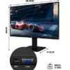 monitor samsung 24" full hd ips 100hz hdmi ls24d300galx monitor samsung 24