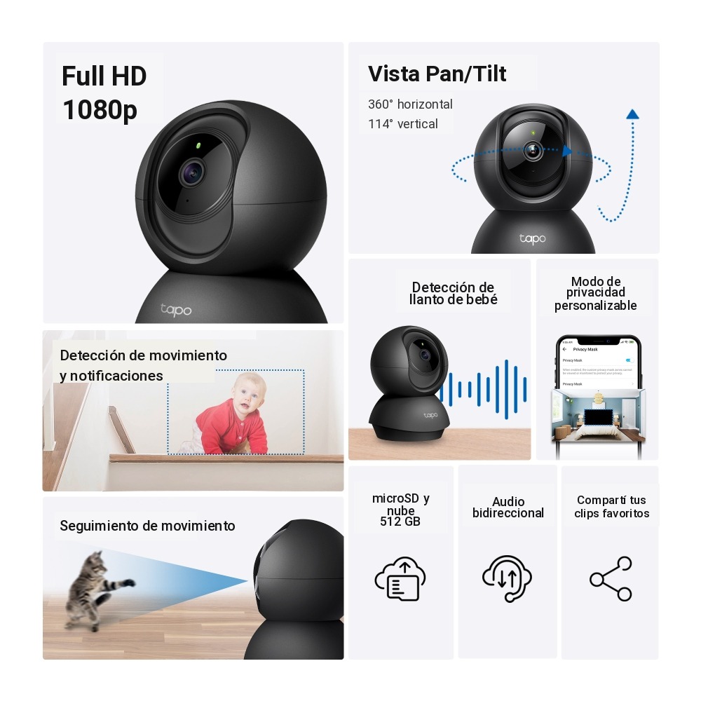 cámara ip cloud tp link tapo c201 full hd 1080p tapo c201 cámara ip cloud tp link tapo c201 full hd 1080p tapo c201