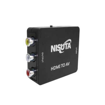 Conversor HDMI a AV Nisuta NSCOHDRC2 para TV sin HDMI Conversor HDMI a AV Nisuta NSCOHDRC2 para TV sin HDMI