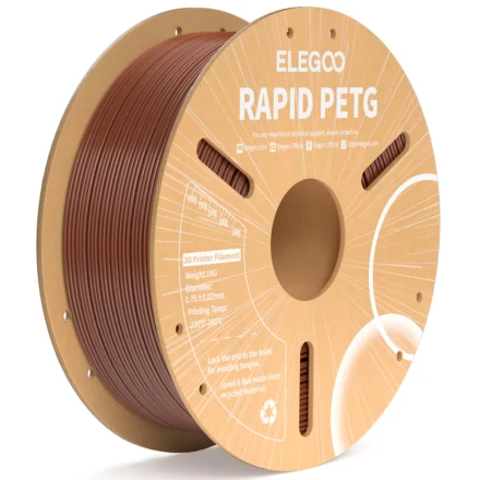 Filamento PETG Elegoo Marrón 1.75mm 1kg | Alta Precisión ±0.02mm