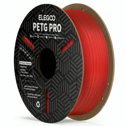 Filamento PETG Pro Elegoo Rojo 1kg 1.75mm Alta Resistencia