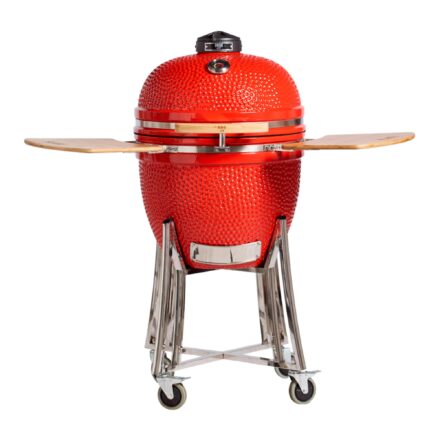 Parrilla Kamado Bbq Grill Kadu K21 Ahumador Ceramico Rojo con funda Parrilla Kamado Bbq Grill Kadu K21 Ahumador Ceramico Rojo con funda