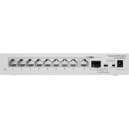 Switch HUAWEI eKit S110-8P2ST de 8 puertos 14.88 Mpps Switch HUAWEI eKit S110-8P2ST de 8 puertos 14.88 Mpps