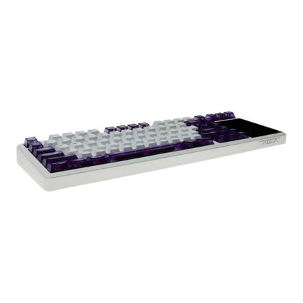 Gamers teclado aula l99 semi transparent purple white 6978080503619 2