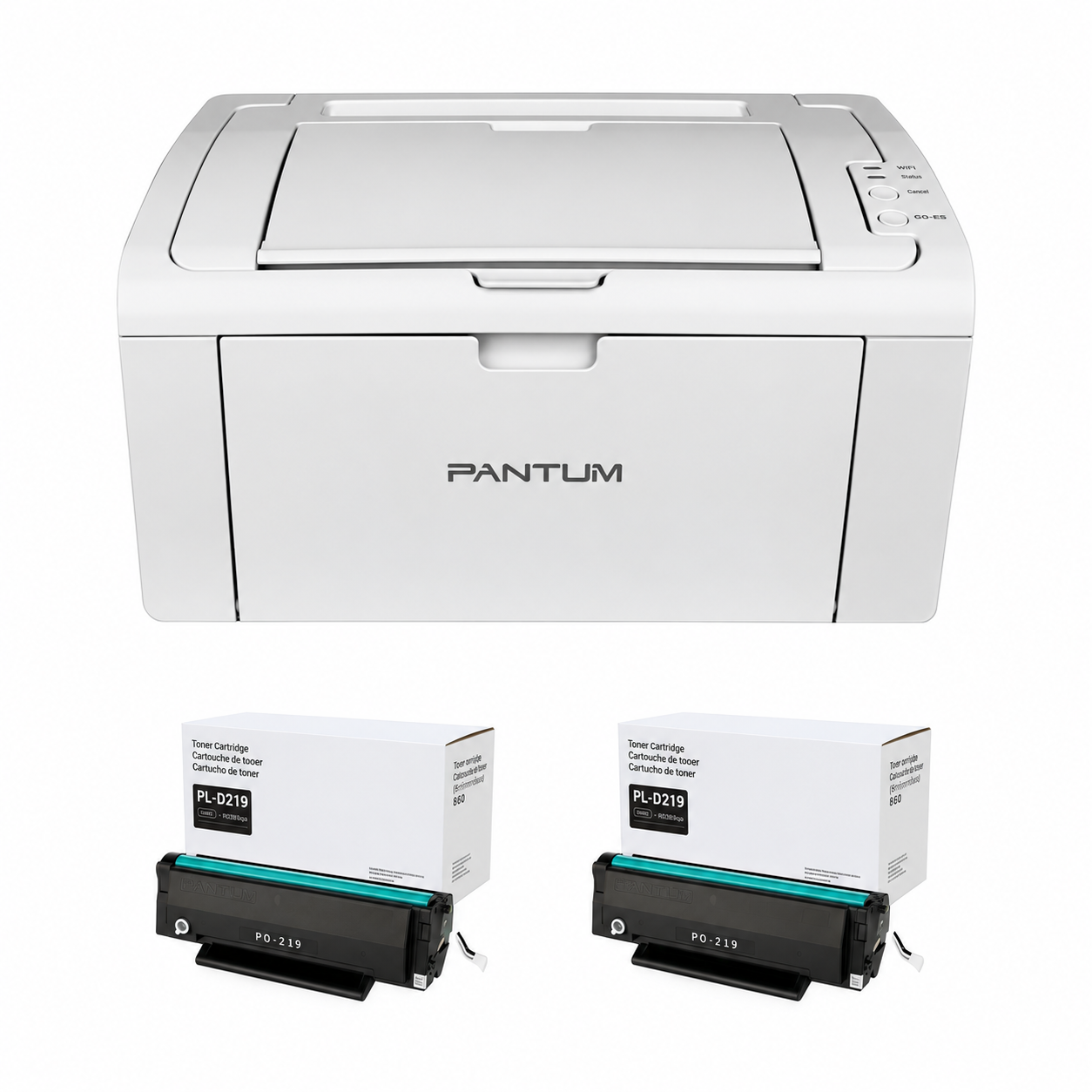 combo impresora pantum p2509w + tóner extra pantum pl d219 combo impresora pantum p2509w + tóner extra pantum pl d219
