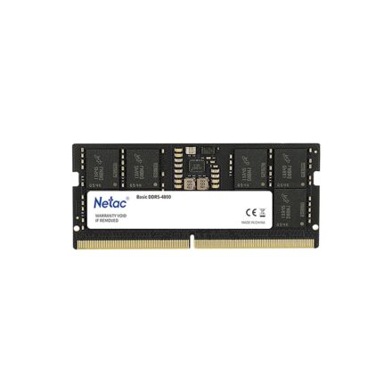 Memoria Ram 16GB DDR5 4800Mhz Netac Basic SODIMM para Notebook Memoria Ram 16GB DDR5 4800Mhz Netac Basic SODIMM para Notebook